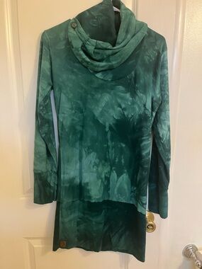 Sinew Moon Malachite hemp blend allgood cowl tunic